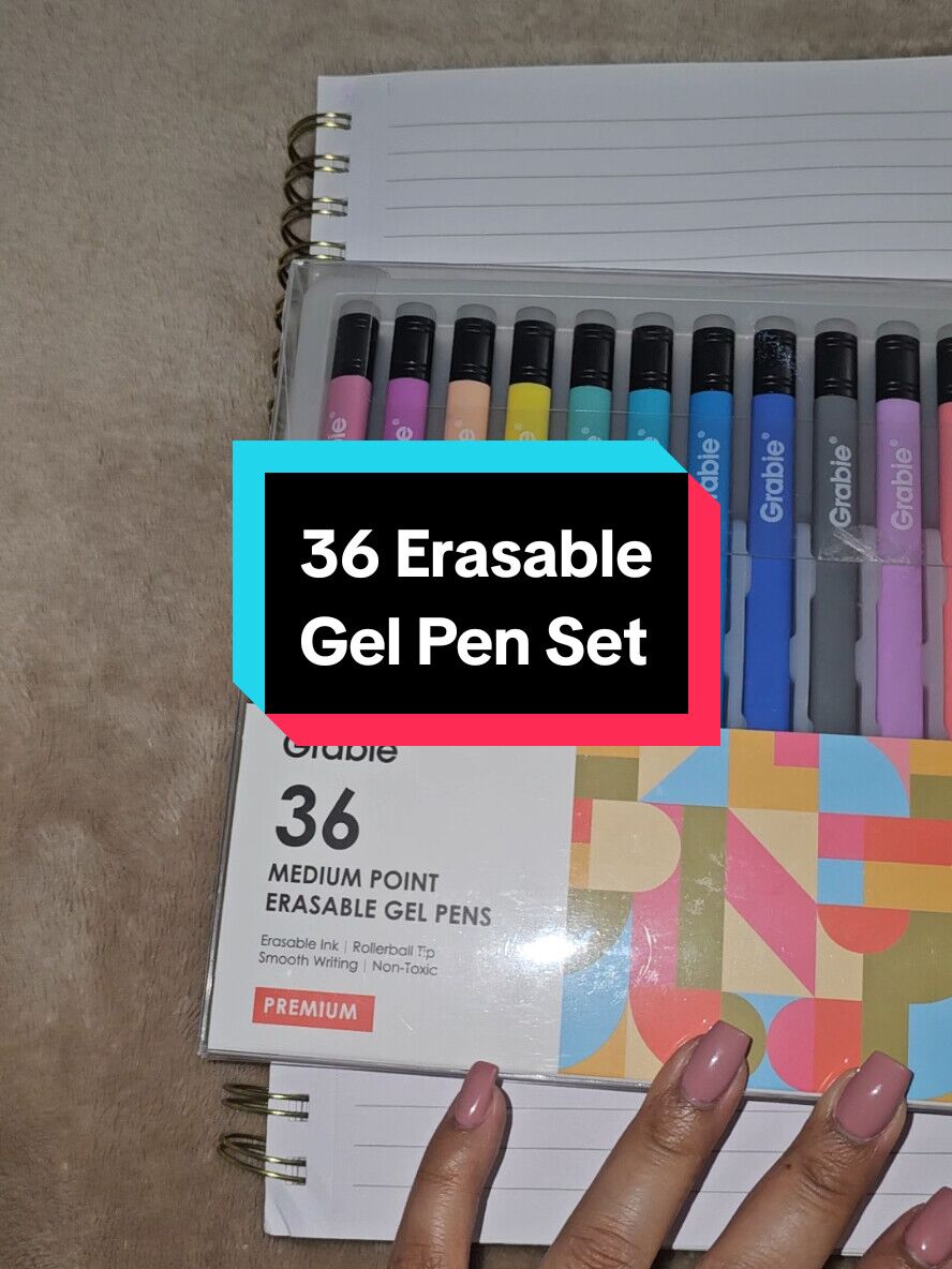 Erasable gel pens TikTok thumbnail